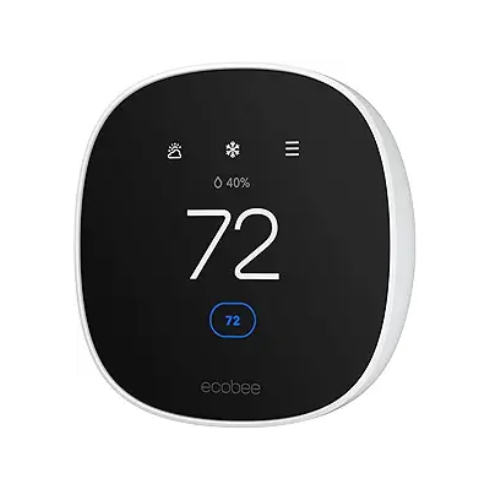 The front of an Ecobee thermostat.
