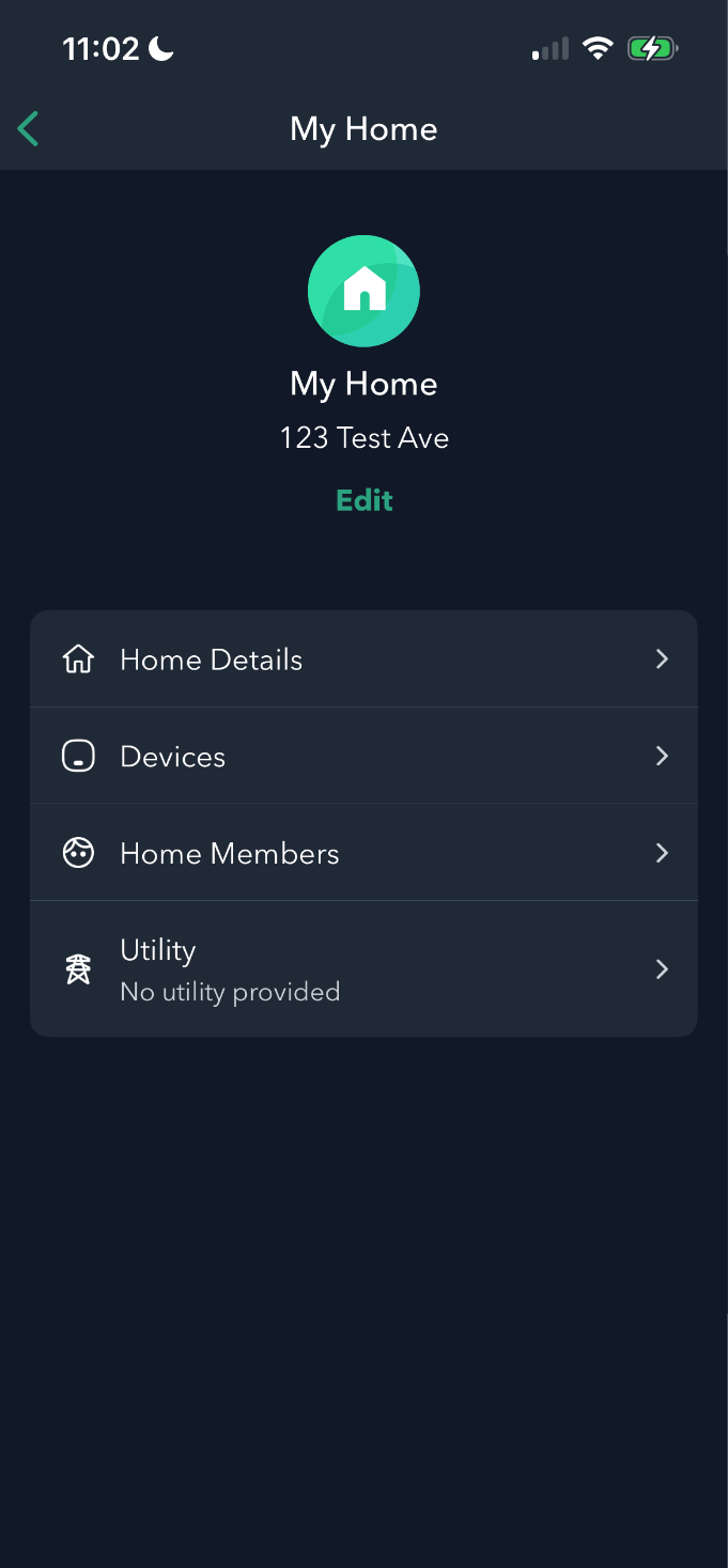 ecobee enrollment step 1 screenshot.