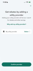 ecobee enrollment step 2 screenshot.